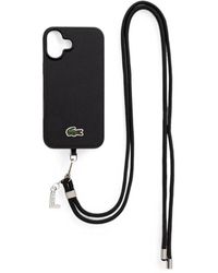 Lacoste - Logo-Patch Lanyard Iphone 16 Case - Lyst