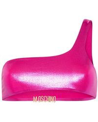 Moschino - Haut de bikini à effet métallisé - Lyst