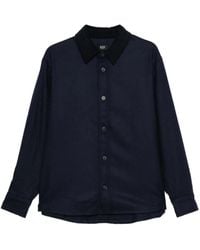 A.P.C. - Button-Down Shirtjack Met Ribfluwelen Kraag - Lyst