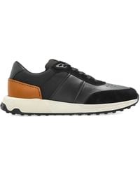 Tod's - Leather Panelled Sneakers - Lyst