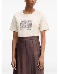 Trussardi - T-Shirt À Logo Imprimé - Lyst