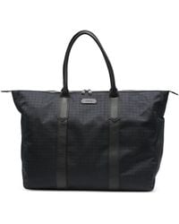 Canali - Gemusterte Reisetasche - Lyst