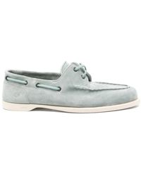 John Lobb - Suède Loafers - Lyst