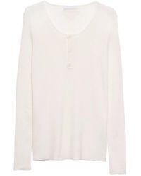 Prada - Round-Neck Cashmere Jumper - Lyst