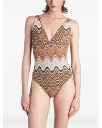 MC2 Saint Barth - Maillot De Bain À Motif Zig-Zag - Lyst