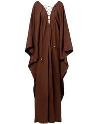 ‎Taller Marmo - Sahara Lace-Up Kaftan Dress - Lyst