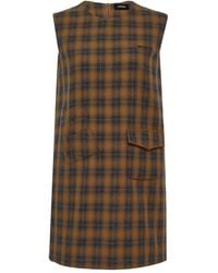 we11done - Check Sleeveless Jumpsuit - Lyst
