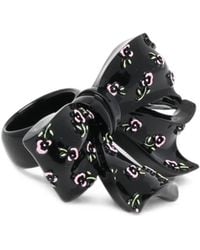 ShuShu/Tong - Floral-Print Embossed Bow Ring - Lyst