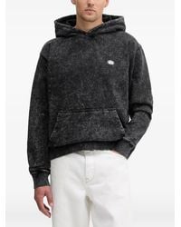 Alpha Industries - Acid-Wash Logo-Patch Hoodie - Lyst