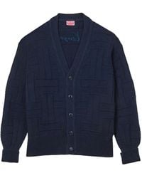 KENZO - Cotton Cardigan - Lyst