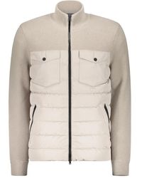 Herno - パデッドパネル ニットジャケット - Lyst
