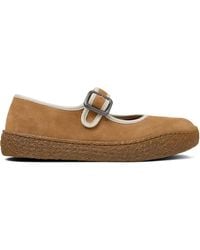 Camper - Peu Terreno Buckle-Strap Suede Ballet Flats - Lyst