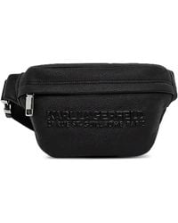 Karl Lagerfeld - Embossed-Logo Belt Bag - Lyst