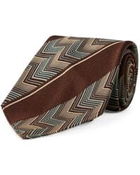 RRL - Chevron-Pattern Silk Tie - Lyst