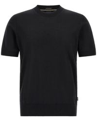 BOSS - Short-Sleeved Knit T-Shirt - Lyst