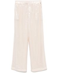 BOSS - Sequinned Straight-leg Trousers - Lyst