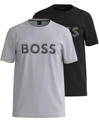BOSS - Logo-Print T-Shirt (Pack Of Two) - Lyst