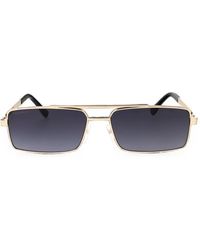 DSquared² - Double-Bridge Rectangle-Frame Sunglasses - Lyst