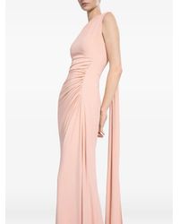 Elie Saab - One-Shoulder Draped Maxi Dress - Lyst