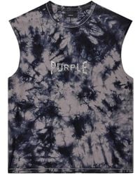 Purple Brand - Tie-Dye Sleeveless T-Shirt - Lyst
