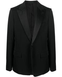 Lanvin - Single-breasted Wool Tuxedo Jacket - Lyst