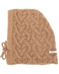 Adererror - Logo-Appliqué Cable-Knit Hat - Lyst