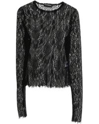 PAULINE DUJANCOURT - Lace Long-Sleeve Top - Lyst