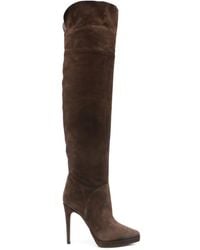 Casadei - Stivali Al Ginocchio Con Tacco A Stiletto 100Mm - Lyst