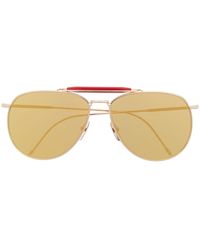 Thom Browne - Mirrored Pilot-frame Sunglasses - Lyst