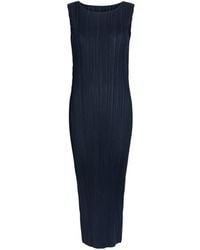 Issey Miyake - Pleated Sleeveless Maxi Dress - Lyst