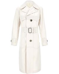 Ferragamo - Single-Breasted Trench Coat - Lyst