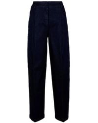 Via Masini 80 - Pleated Wide-Leg Jeans - Lyst