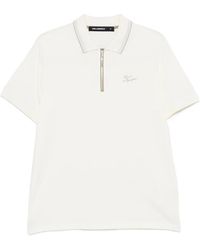 KARL LAGERFELD - Zip-Fastening Polo Shirt - Lyst