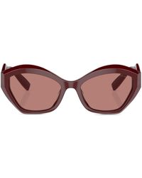 Giorgio Armani - Logo-plaque Tinted-lenses Sunglasses - Lyst