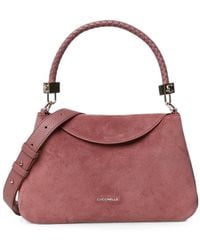 Coccinelle - Tiggy Suede Braided-Handle Tote Bag - Lyst