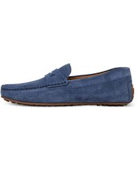 Hackett - Mocassins Driver En Daim - Lyst