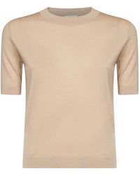 Weekend by Maxmara - Short-Sleeve Crew-Neck Sweater - Lyst