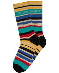 Laneus - Striped-Pattern Socks - Lyst