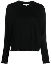 Patrizia Pepe - Distressed-Finish Wool Jumper - Lyst