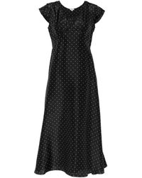 Aspesi - Polka-Dot Midi Dress - Lyst
