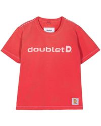 Doublet - T-Shirt mit Logo-Print - Lyst