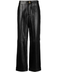 Aeron - Zima Leather Cropped Trousers - Lyst