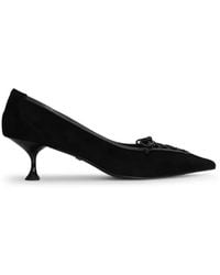Lola Cruz - Daniela Lace-Up Pointed-Toe Pumps - Lyst