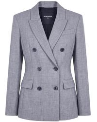 Patrizia Pepe - Double-Breasted Stretch-Canvas Jacket - Lyst