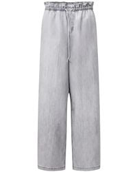 DRYKORN - Drawstring-Waist Wide-Leg Trousers - Lyst