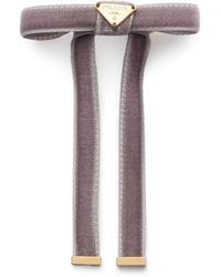 Prada - Logo Velvet Hair Clip (Set Of Two) - Lyst