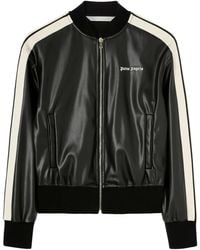 Palm Angels - Veste Bomber À Logo Brodé - Lyst