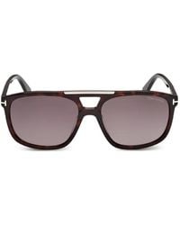 Tom Ford - Tortoiseshell-Effect Pilot-Frame Sunglasses - Lyst