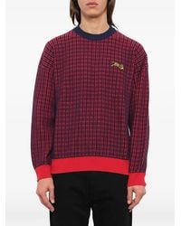 KENZO - Check Knit Sweater - Lyst