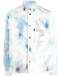 Haikure - Paint-splatter Print Cotton Shirt - Lyst